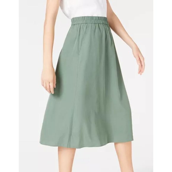 Eileen Fisher Tercel Midi Skirt 29 INCH SIZE L 280$ - Picture 2 of 3